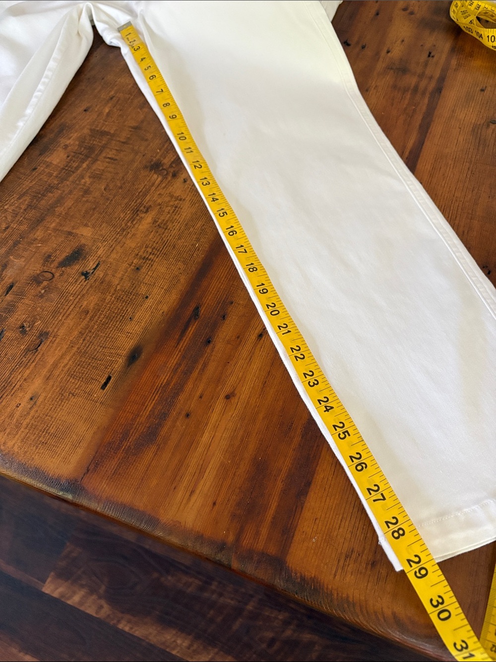 Spanx NWT White Straight Leg Jeans Pull On Stretchy Sz.XL - Picture 8 of 10